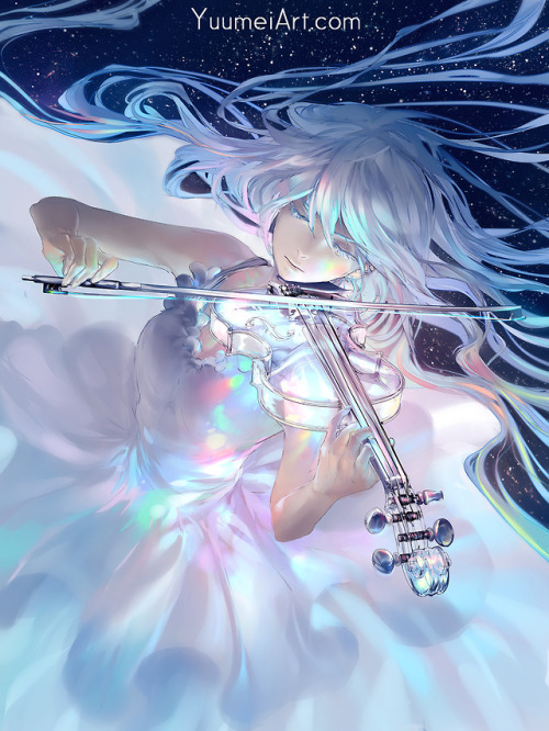 yuumei-art:My glass instruments series :) I’ve been meaning to...