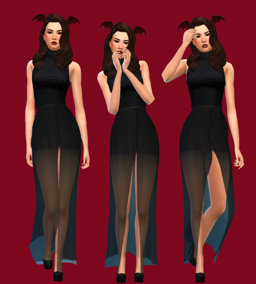 SpookedCC: Hair by femmeonamissionsims / Bat Ears, Eyes, and...
