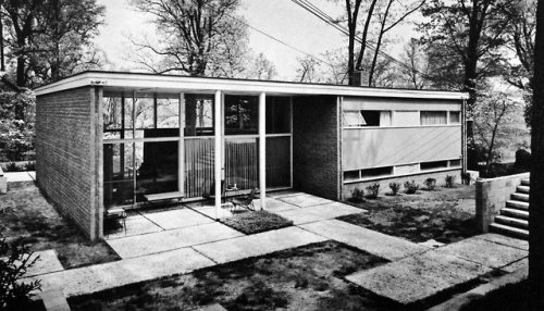 germanpostwarmodern - Lipman Residence (1957) in Richmond, VA,...