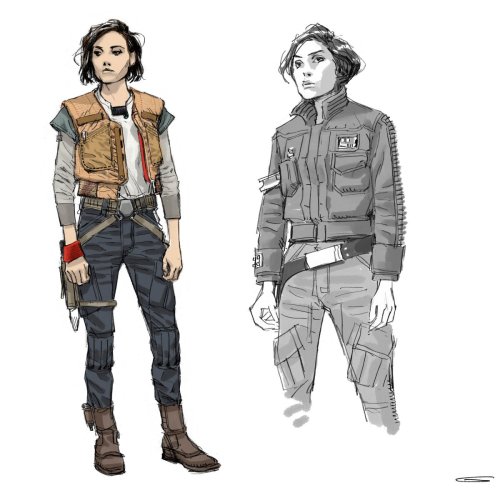 reyfinndameron - Jyn Erso concepts by Glyn Dillon for The Art of...