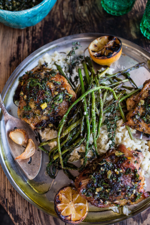 instructor144:foodsforus:Garlic Roasted Chicken with Charred...