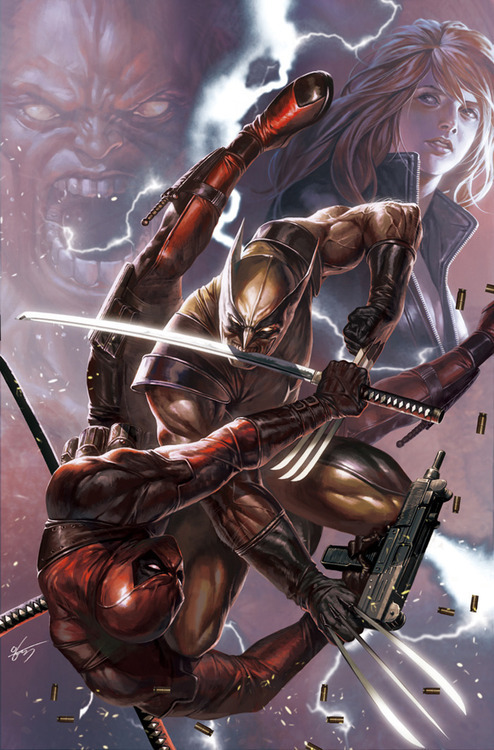 league-of-extraordinarycomics - Wolverine battles Deadpool...