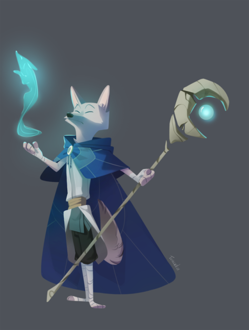 alextaniciel - 10. Moon WatcherA white fox that use the moon’s...