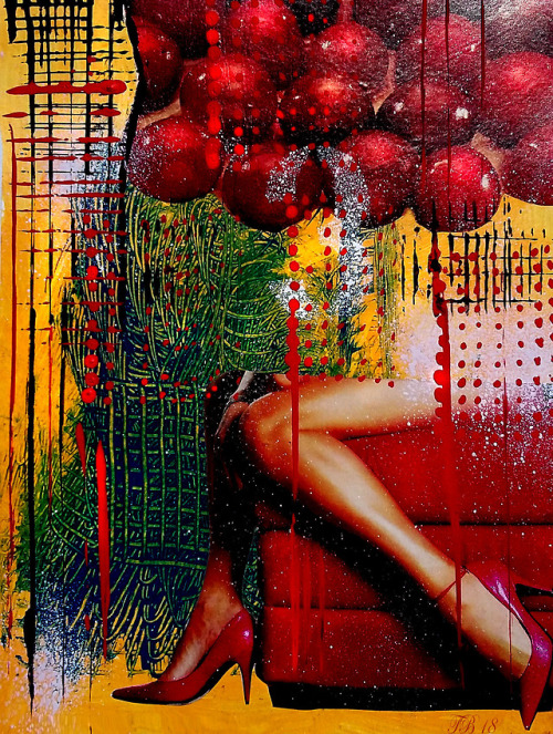 coloresenlanoche-art:Thilda BlancheRed N3  2018   Collage...