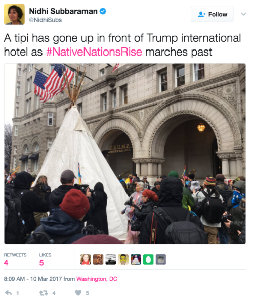 mediamattersforamerica - The Native Nations March is currently...