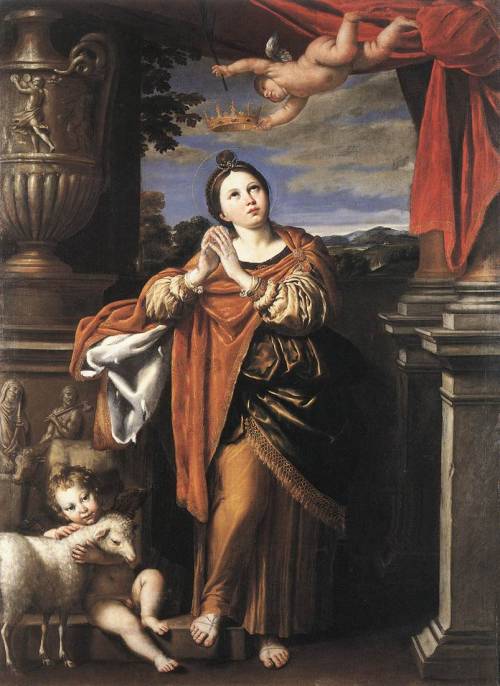 avecruxspesunica - St. Agnes of Rome (c. 291–304 A.D.) was born to...