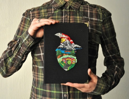 sosuperawesome - Embroidered Notebooks, by Catherine Koporulina...