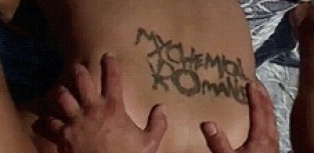 1ightly - luvsaves - apparently there’s a gay porn star with a my chemical romance tramp stamp??...