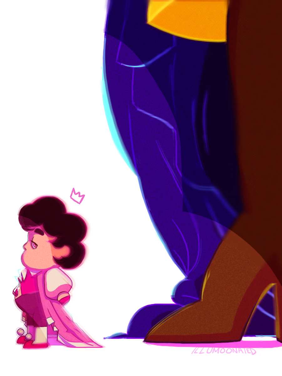 yes, my diamond? // very ooc for steven but imagine yellow and blue stealing him back from the crystal gems and raising the perfect little diamond