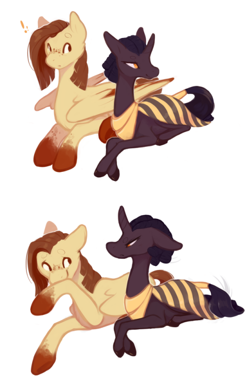 bananasmores - 2 commissions for @askdeserteagle i was so happy...