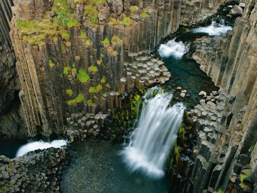 fuckyeahvolcanoes - “At Litlanesfoss, the waterfall...