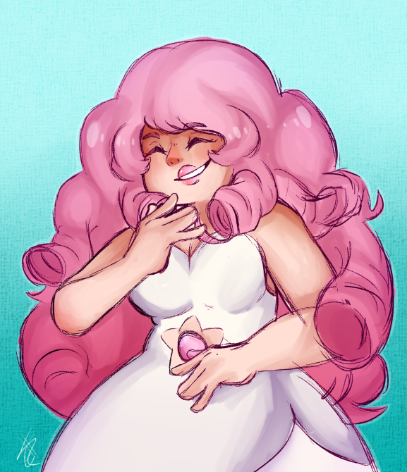 Anonymous said: Draw Rose Quartz Answer: i don’t really draw SU characters but this was fun