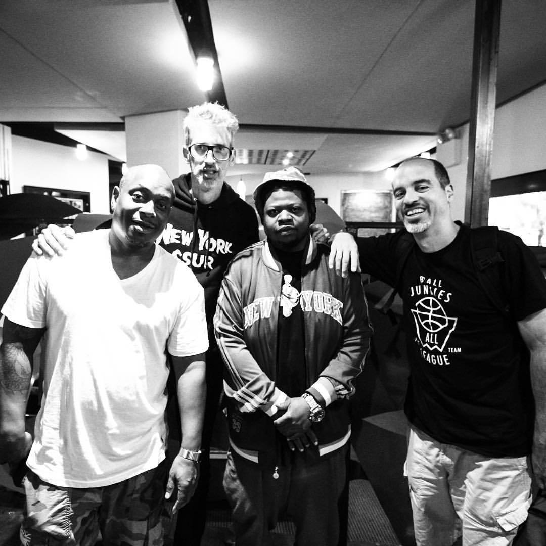 The Stretch and Bobbito (@stretchandbobbito) Episode of the @combatjackshow is now live. Pic by @jonathanmena. Recorded at @engineroomaudio (at Engine Room Audio)