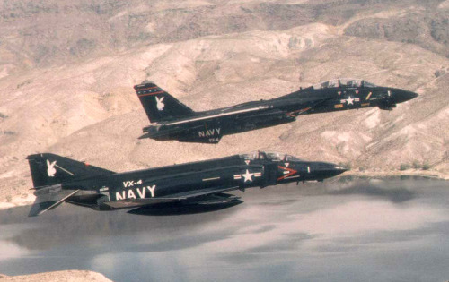 classicnavalair - @ClassicNavalAir VX-4 F-4J and F-14A “Vandy...