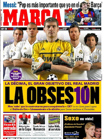 Madrid’s invaluable pursuit of ‘La Décima'  It’s hard to put a price tag on winning the Champions League, but this year it’s worth a few more million euros to José Mourinho’s men. It’s no secret that Real Madrid desperately want to win the Champions...