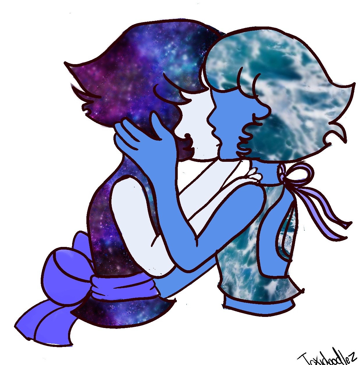 i’m kind of proud of this? Space gay and Ocean gay