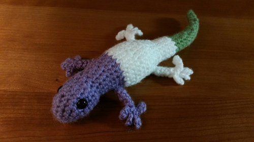 geckohq - Trans Pride Gecko Amigurumi Crochet ToyNonbinary...
