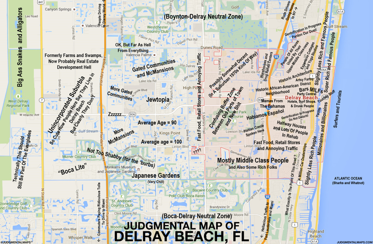 Map Of Florida Delray Beach