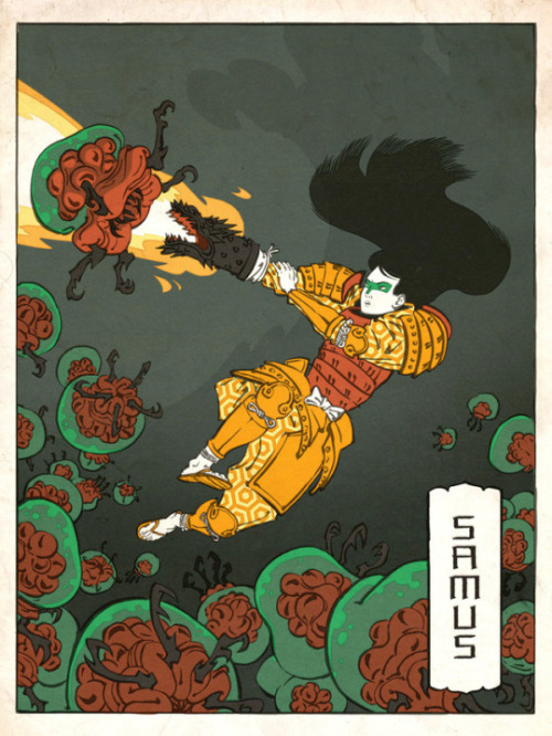 retrogamingblog - Nintendo in the Ukiyo-e style made by Jed Henry