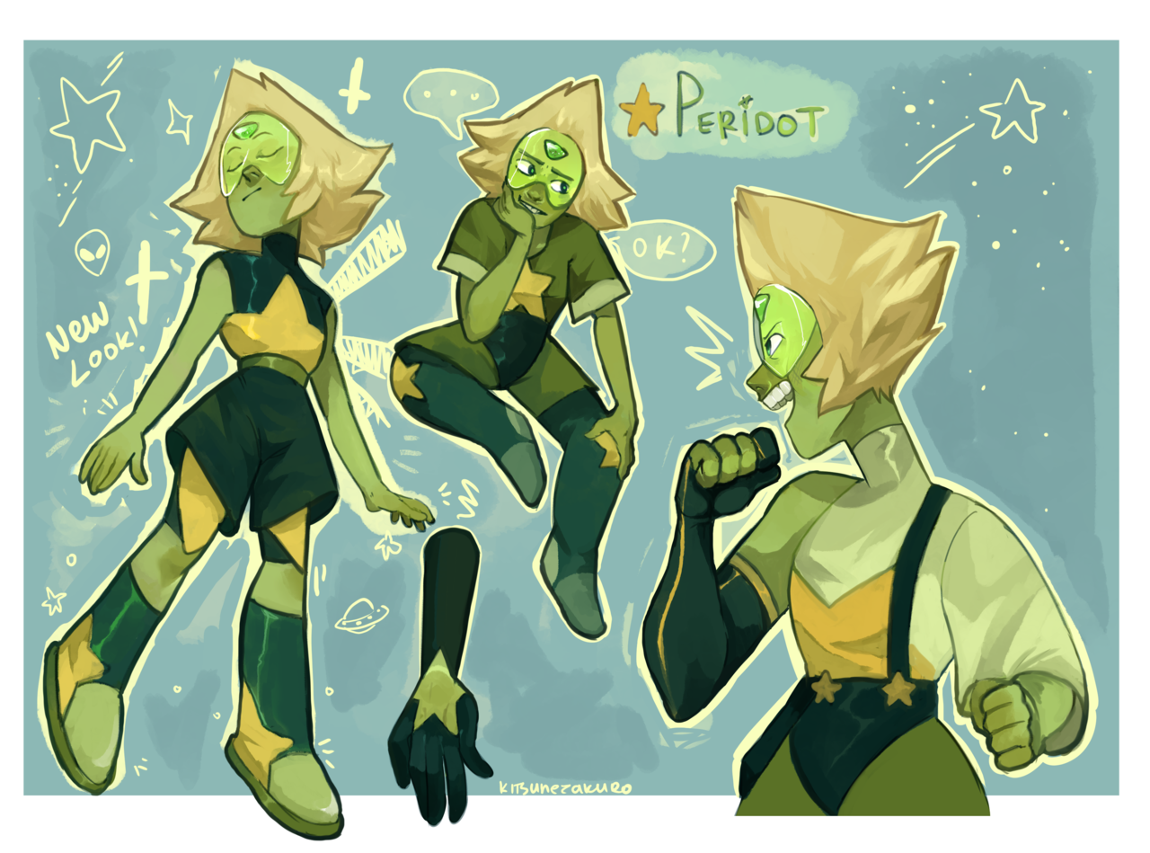 🌟 ✨ Peridot with her star AAAAAAAAAAAAA i really liked how this turned out!!!! esp the hair! Oof! Super proud of myself for this I’ll do jasper and lapis sometime soon prolly Speedpaint 🌟 ✨