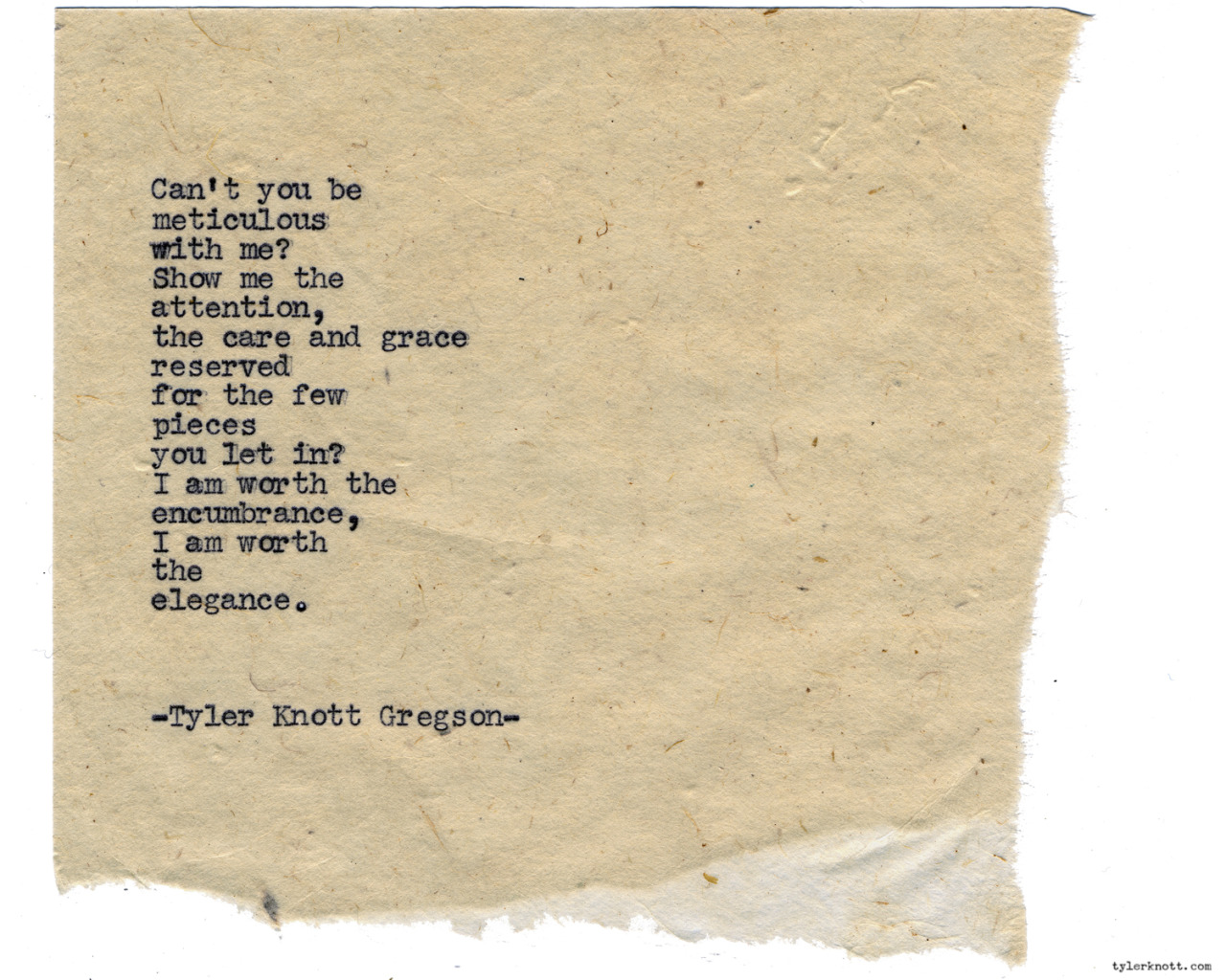 Tyler Knott Gregson — Typewriter Series #1247 by Tyler Knott Gregson...