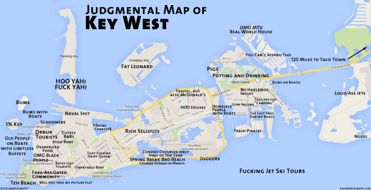 Key West Florida On Map 2018
