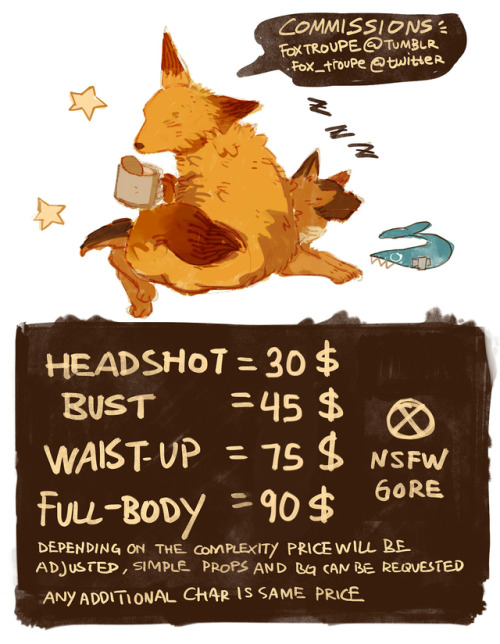 foxtroupe - hey guys! I will be reopening commissions again! - D...