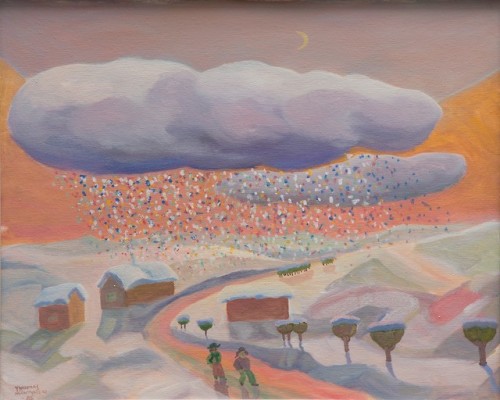 myfairynuffstuff - Tuomas Mäntynen (b.1932) - Clouds. 1986. Oil...