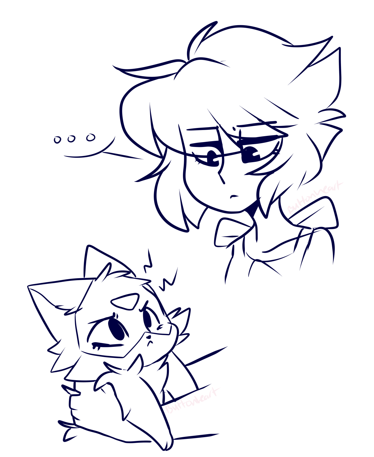 protoform-x6879 said: Draw lapis holding Peri but Peri is a kitten Answer: She scratch