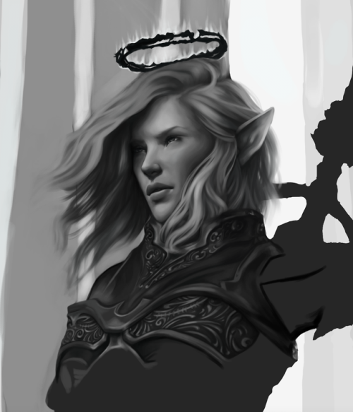 bloodydamnit - Aelin Fireheart WIPThis piece is taking forever....
