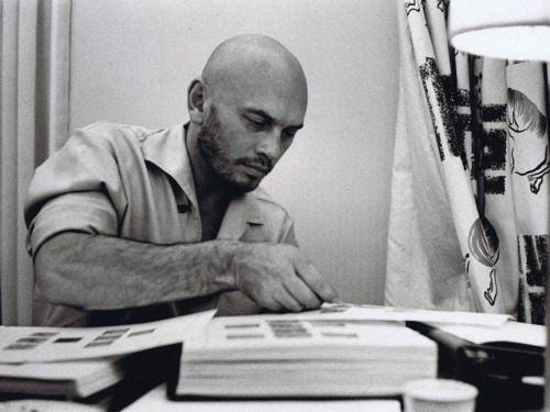 cre8tivesilence - Vintage image of a bearded Yul Brynner going...