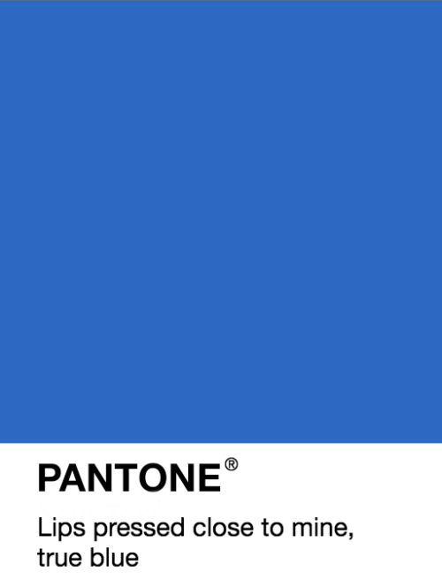 fobarthistory - Fall Out Boy + “blue” as Pantone swatches