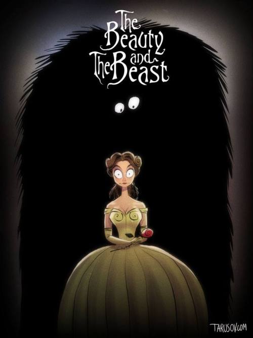 gameraboy - Disney Posters done in Tim Burton Style by Andrew...