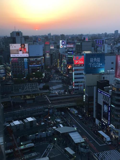 japanpix - Sunset over Shibuya [OC]