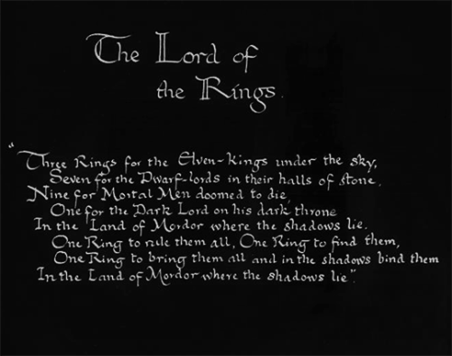 chaosophia218 - J.R.R. Tolkien - The Ring Verse, “The Lord of the...