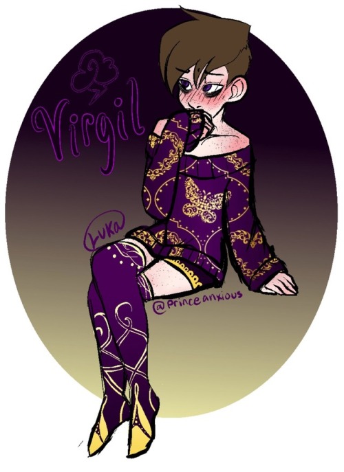 princeanxious - So, Virgil in Royal Purple and Gold Accents + an...