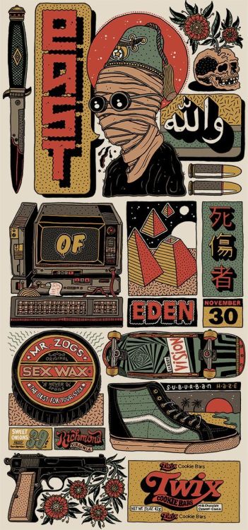 graphicdesignclub - EAST OF EDEN on Behance - Graphic Arts