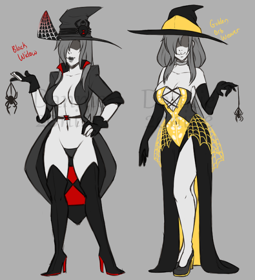 Came up with some alternate outfits for my Spider Witch