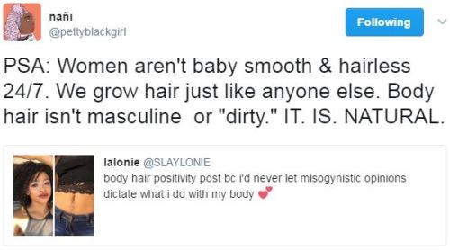 thetrippytrip - it’s not a problem for men to have body hair....