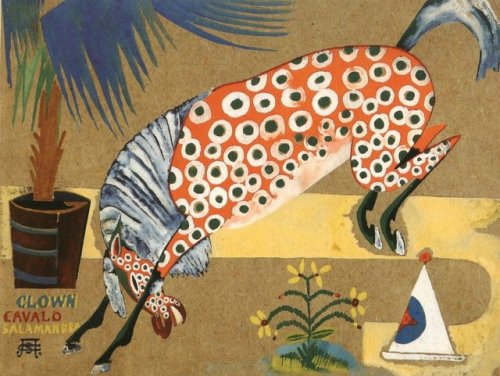 expressionism-art - Clown, Horse, Salamandra, 1912, Amadeo de...