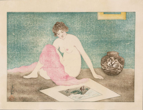elyssediamond - Kazue Yamagishi   (c. 1893 - 1966)Nude Viewing a...