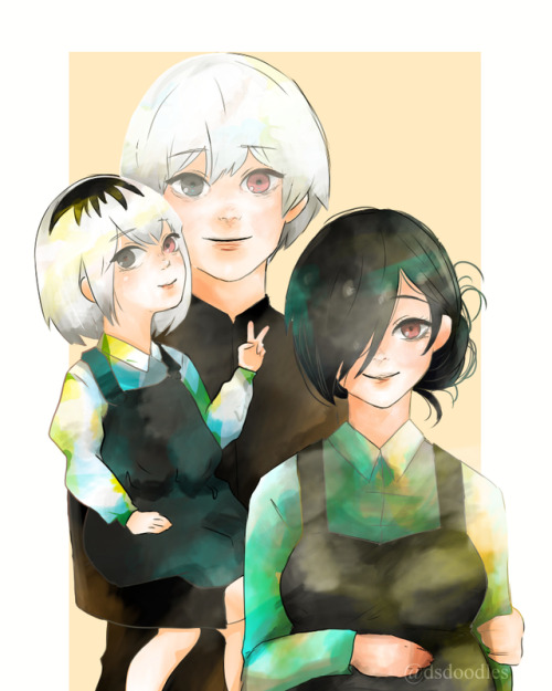 dsdoodles - Happy family.I really miss Tokyo Ghoul…