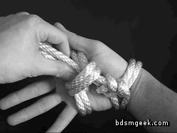 rootabagel - subnancy - This clever rope-cuff allows her to grasp...