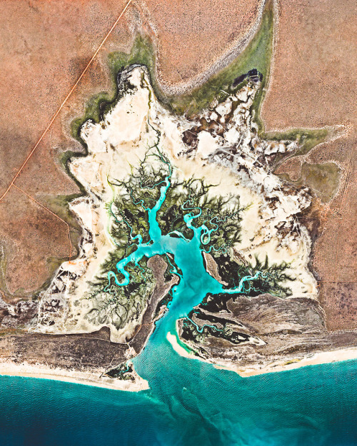 dailyoverview - Willie Creek is a protected tidal estuary roughly...