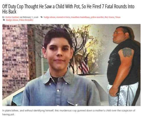 zerosuit - lagonegirl - Cop Thought He Saw a Child With Pot, So...