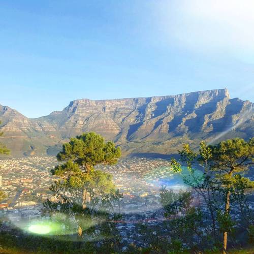 #tablemountain #sunflare #capetown #southafrica #mountain...