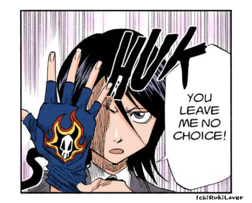 ichirukilover - Rukia and her glove. I love how she slaps the...