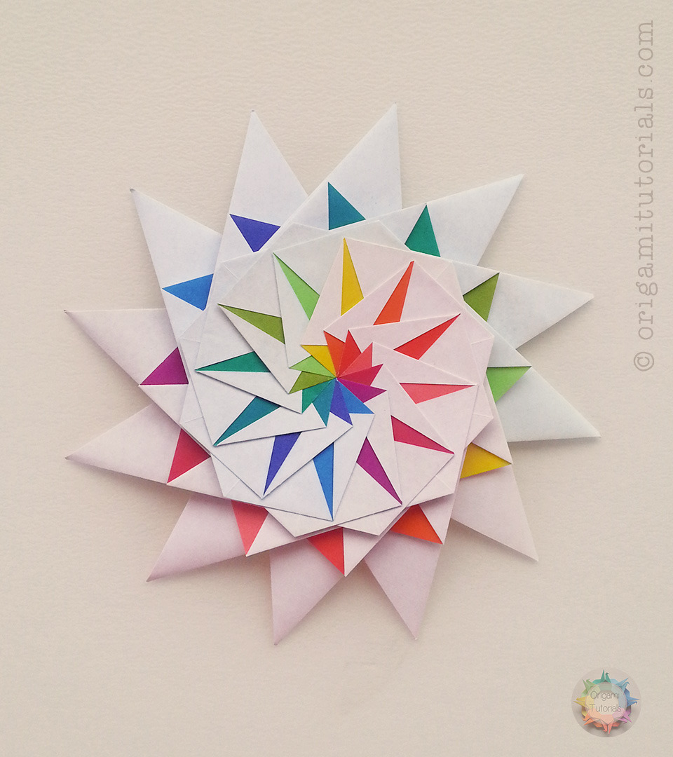 Origami 12 Pointed Star