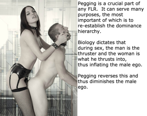chastityfemdom - Pegging destroys the pesky male ego, thank...