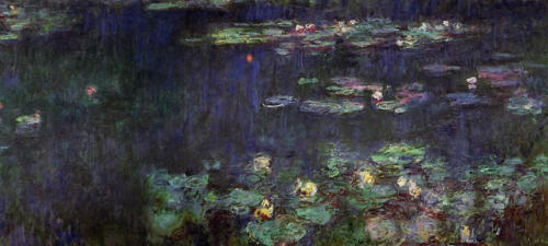 artist-monet - Water Lilies, Green Reflection (right half), 1926,...